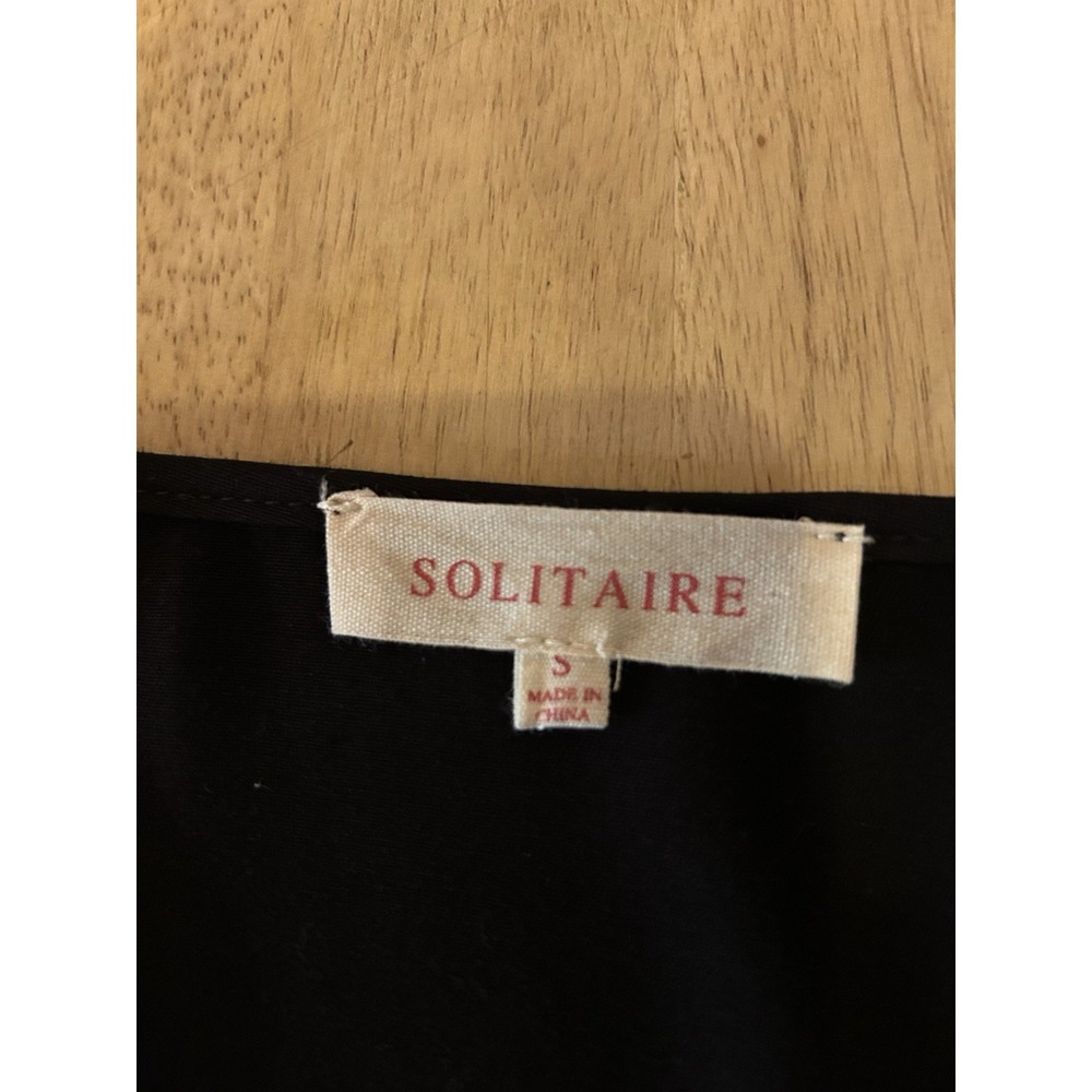 SOLITAIRE ANTHROPOLOGIE Women's Embroidered Dress Pockets Rayon Size S‎ - Picture 6 of 11